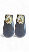 White and Gold Cz Oval Stud Earrings for women, Cunei India