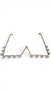 White Crystal Triangle Facelet - Party & Wedding Wear - view 2