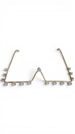 White Crystal Triangle Facelet - Party & Wedding Wear - view 2