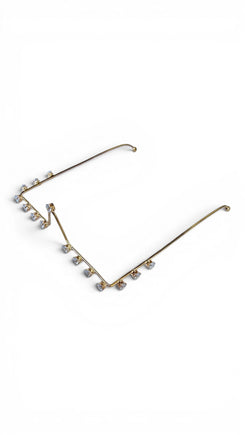 White Crystal Triangle Facelet - Party & Wedding Wear - view 5