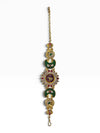 Wine Crescent Elephant Motif Bracelet Watch for Women - view 2