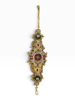 Wine Peacock Temple Bracelet Watch for Women - view 2