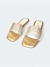Womens Gold Gladiator Flat Sandals - Greco - Roman Style (PRE ORDER: 18 - 21 DAYS DISPATCH) - cunei