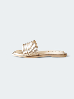 Womens Gold Gladiator Flat Sandals - Greco - Roman Style (PRE ORDER: 18 - 21 DAYS DISPATCH) - cunei