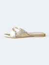 Womens Golden Knot Flat Sandals - cunei