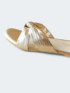 Womens Golden Knot Flat Sandals - cunei