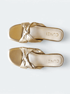 Womens Golden Knot Flat Sandals - cunei