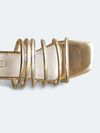 Womens Spaced Gold Gladiator Flat Sandals (PRE ORDER: 18 - 21 DAYS DISPATCH) - cunei