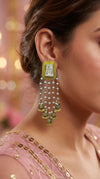 Yellow pearl jhumkas lifestyle, Cunei India
