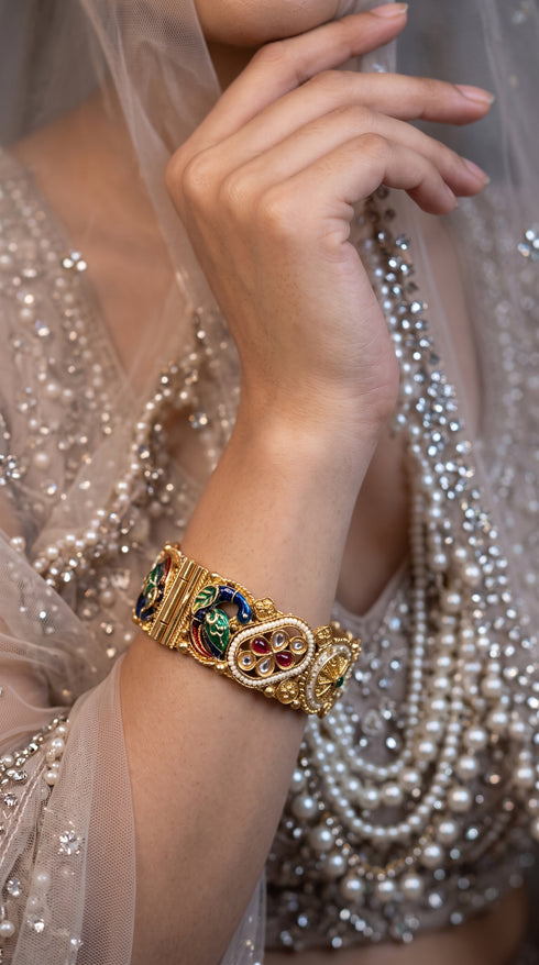 Heirloom Heritage Multicolour Openable Kada Bangles for Women