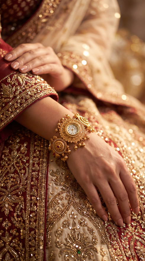 Heritage Elegant Rounded Rajwadi Watch for Women