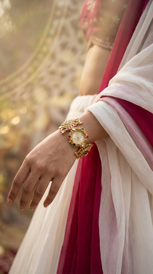 Heritage Luxury Heart Dial Rajwadi Watch for Women
