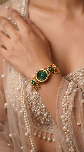 Heritage Maharani Green Dial Rajwadi Watch for Women