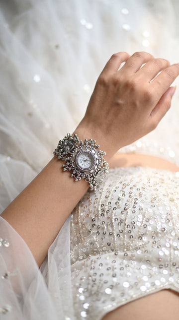 Heritage Oxidised Mirror Watch for Women