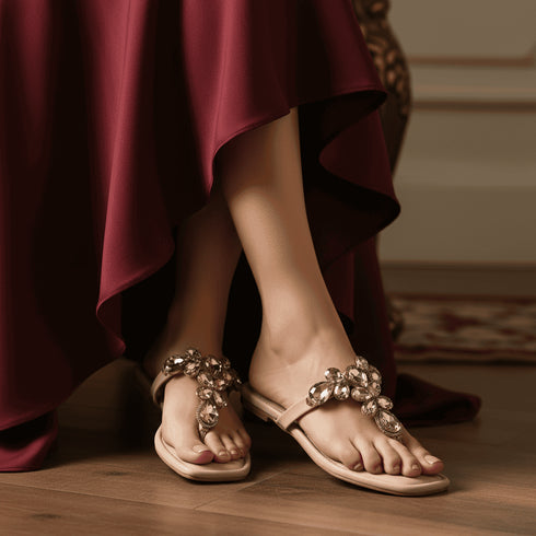 Light Pink Flats for Women - Daily & Office Wear - Image 1 - Cunei India