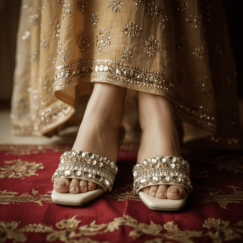 Multi-Stone Wedges for Women - Casual & Party Wear - Image 1 - Cunei India