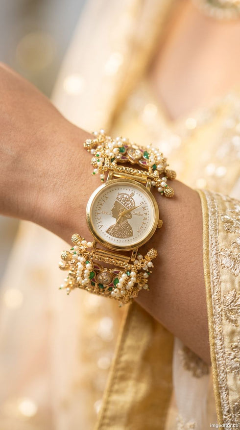 Rare Victorian White Dial Heritage Watch for Women